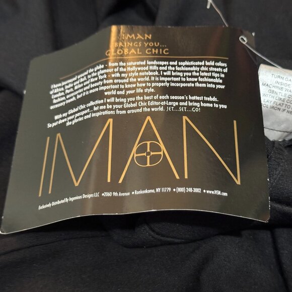 Iman Global Chic Slip into Slim Perfect Ponte Ankle Pant, Black, Large - Picture 12 of 13